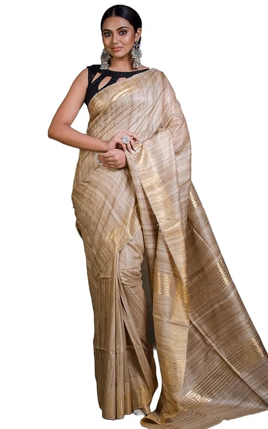 Pure Tussar Munga Silk Saree